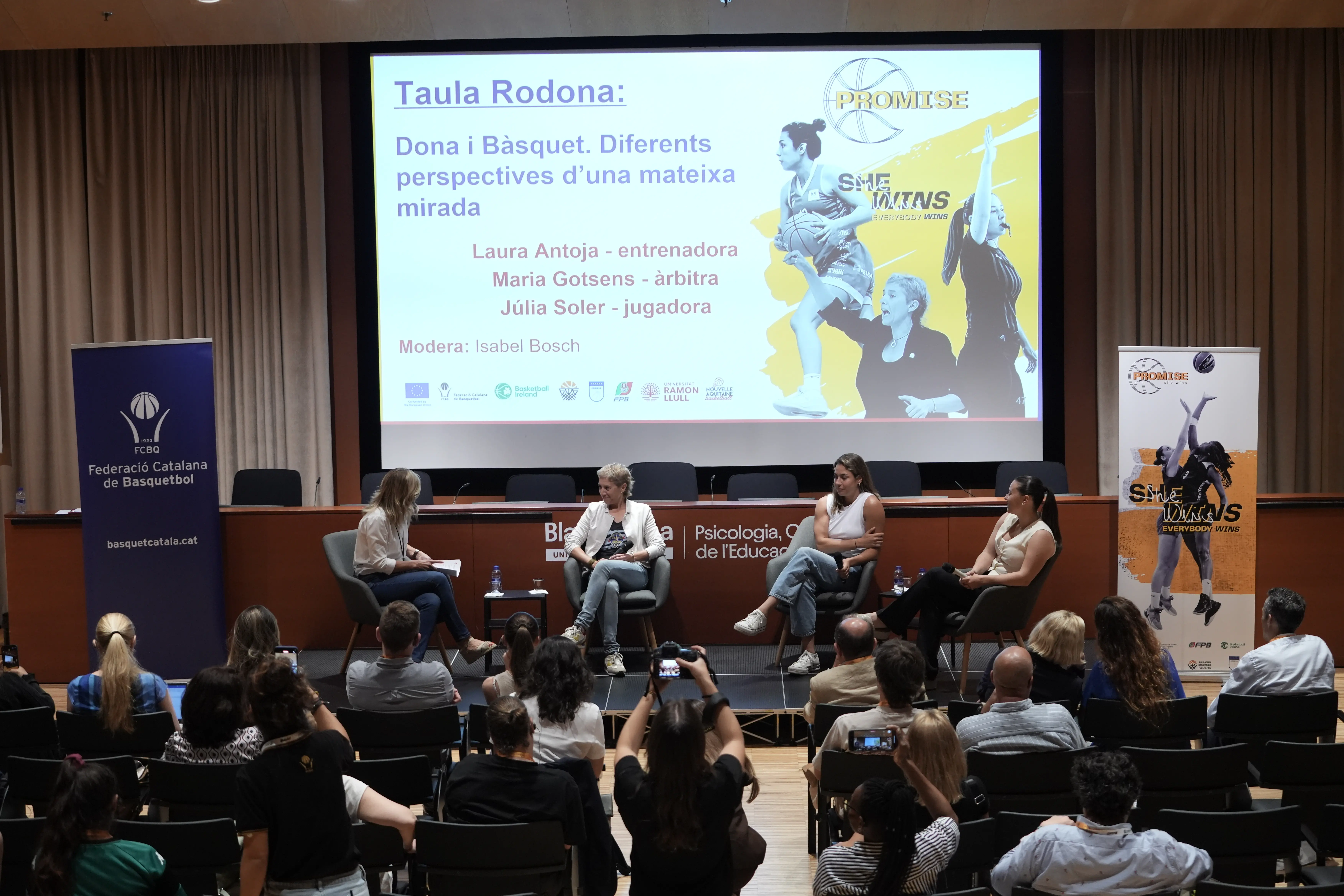 Dushku, Medunjanin dhe Kqiku pjesëmarrëse në Forumin Final të Projektit PROMISE në Barcelonë